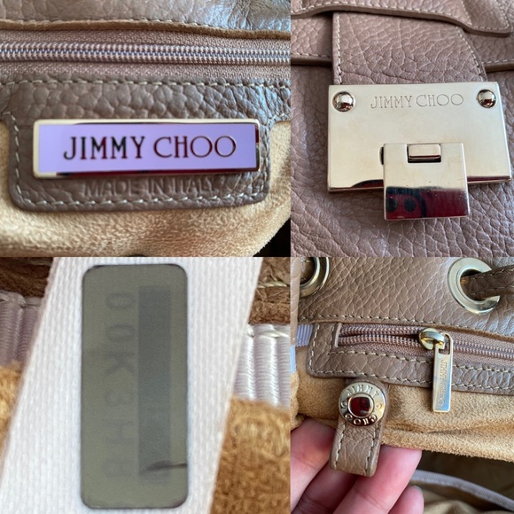 PRELOVED AUTHENTIC JIMMY CHOO LEATHER TWOWAY BAG - Picture 16 of 16